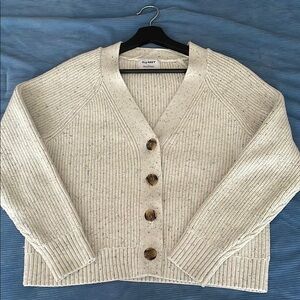 Old Navy Cream Cardigan Sweater